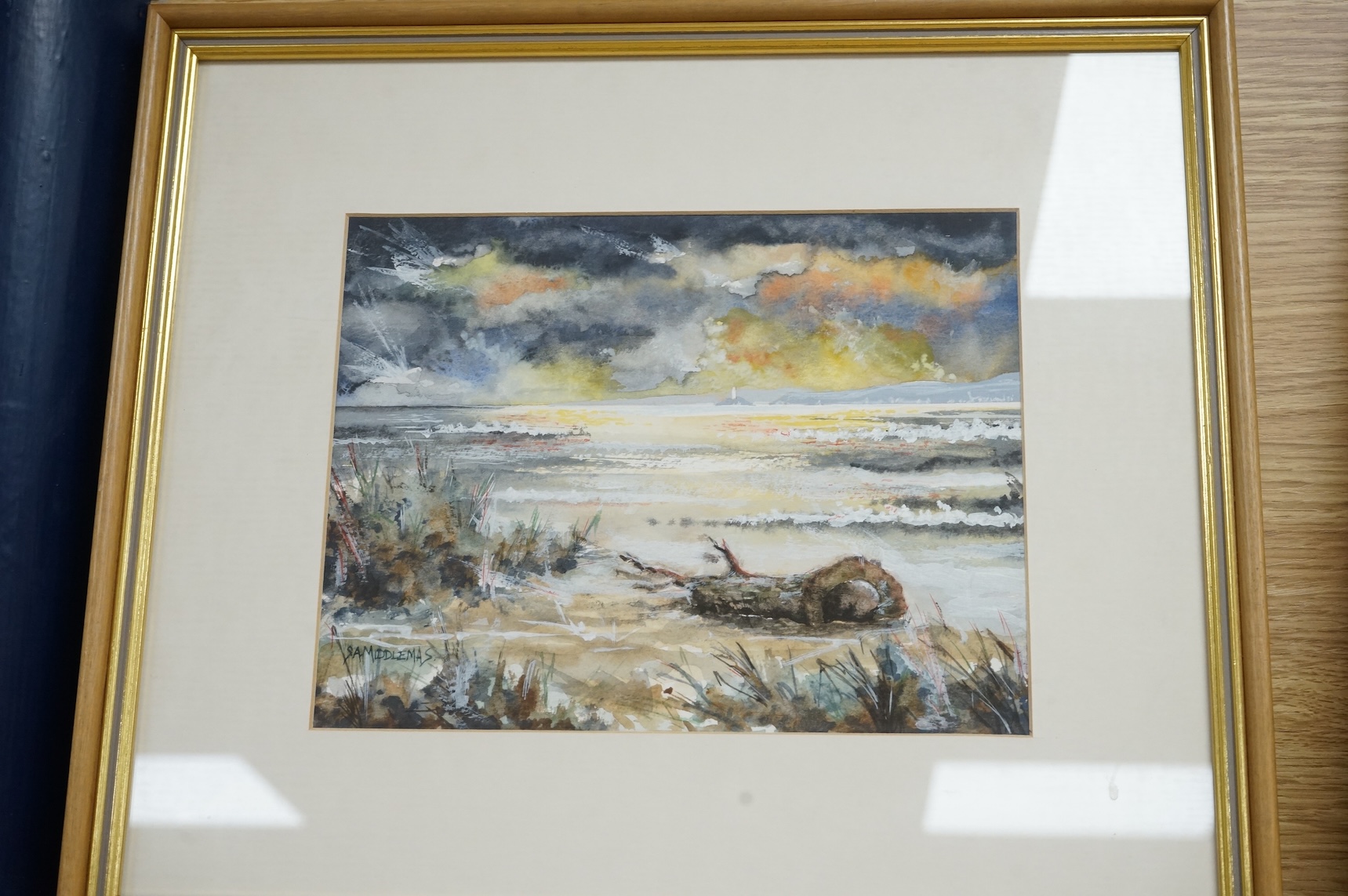 Stewart Middlemas (b.1944), pair of watercolours, St Ives coastal views, each signed, 17 x 23cm